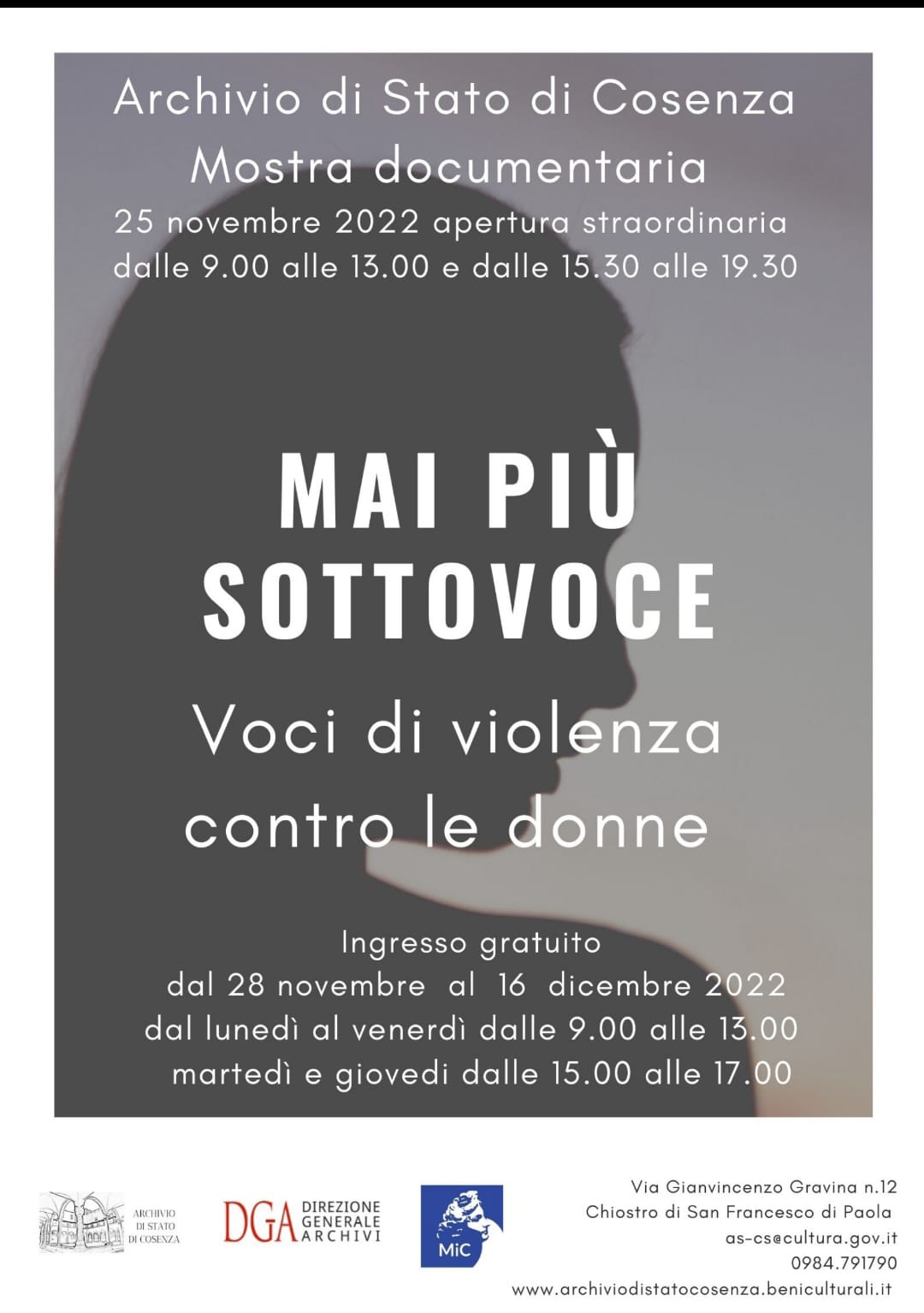 Mai più sottovoce-Voci di violenza contro le donne
