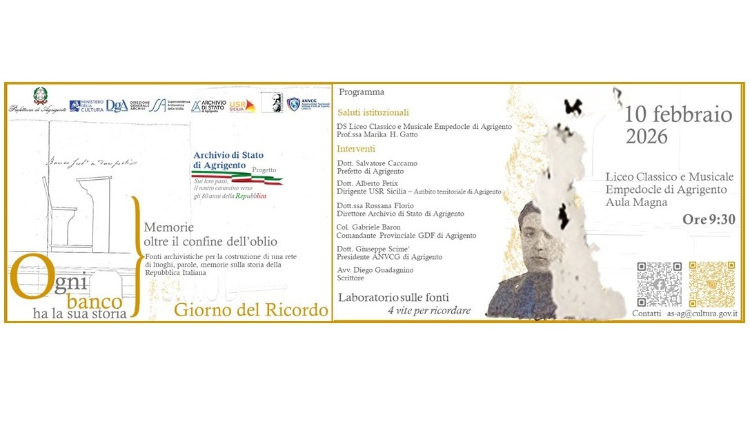 Ogni banco ha la sua storia. Memorie oltre il confine dell’oblio