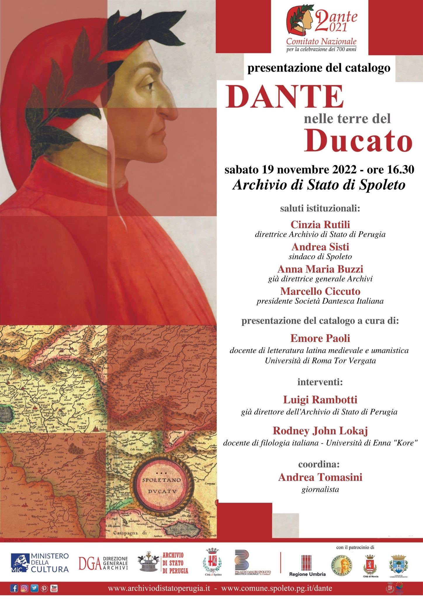 “Dante nelle Terre del Ducato”. Presentazione del catalogo della mostra