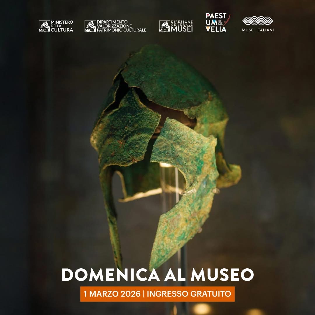 1° MARZO 2026: A PAESTUM E VELIA PRIMA DOMENICA DEL MESE CON INGRESSO GRATUITO PER TUTTI. TANTE LE INIZIATIVE IN PROGRAMMA