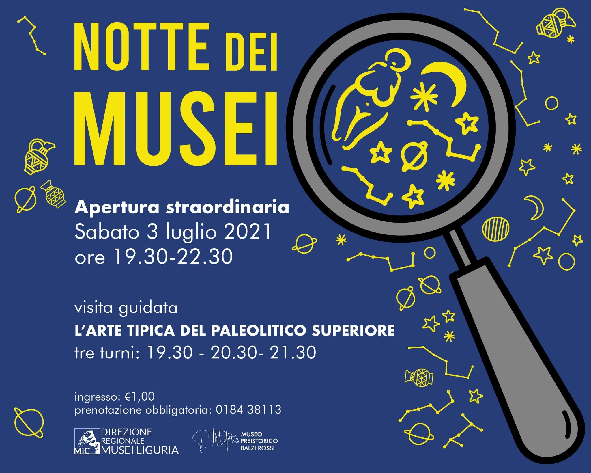 Notte dei Musei al Museo preistorico dei Balzi Rossi