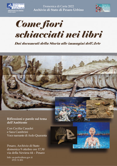 cover Come fiori schiacciati nei libri. Dai documenti della Storia alle immagini dell'Arte.  Riflessioni e parole sul tema dell'Ambiente
