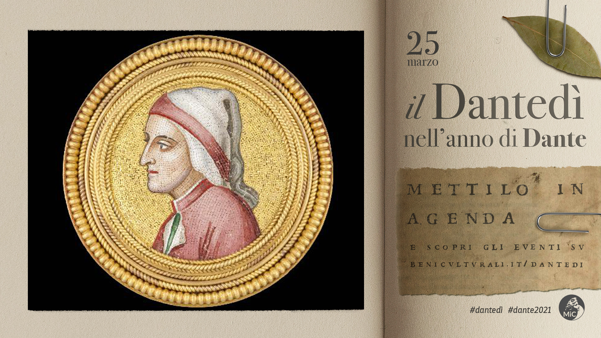 ETRU per il Dantedì 2021: La spilla con il ritratto di Dante