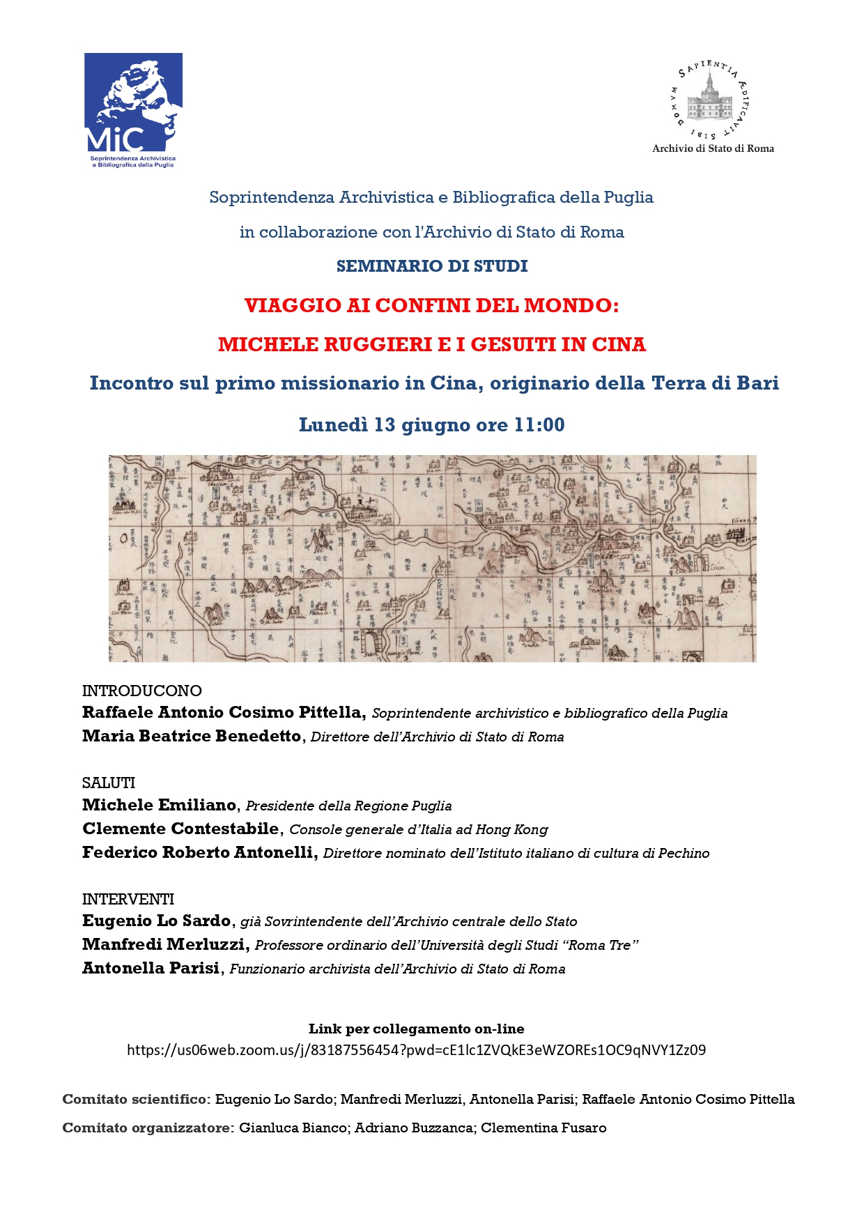 Viaggio alla fine del mondo: Michele Ruggieri e i gesuiti in Cina : seminario