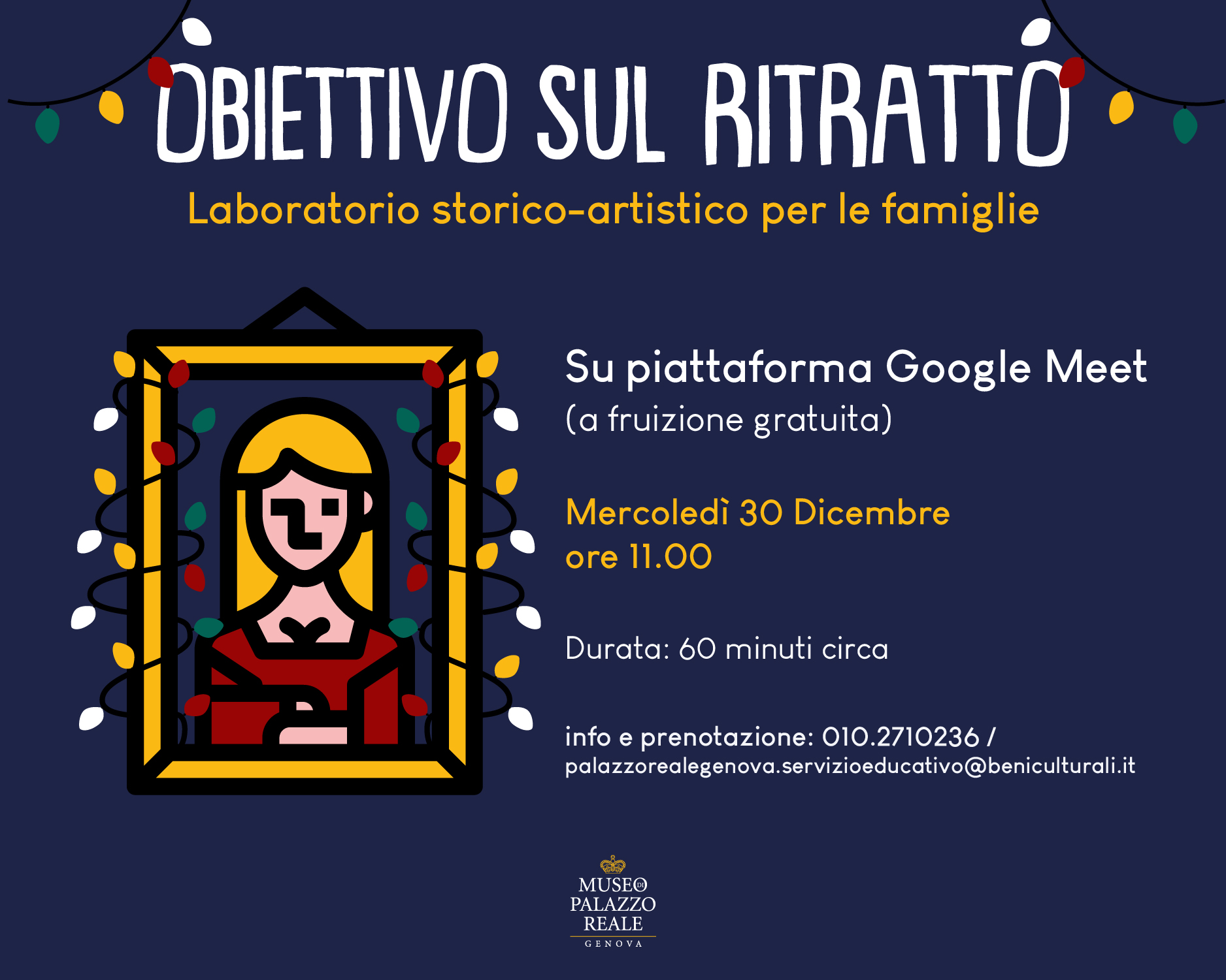Laboratorio a fruizione digitale per famiglie / OBIETTIVO SUL RITRATTO