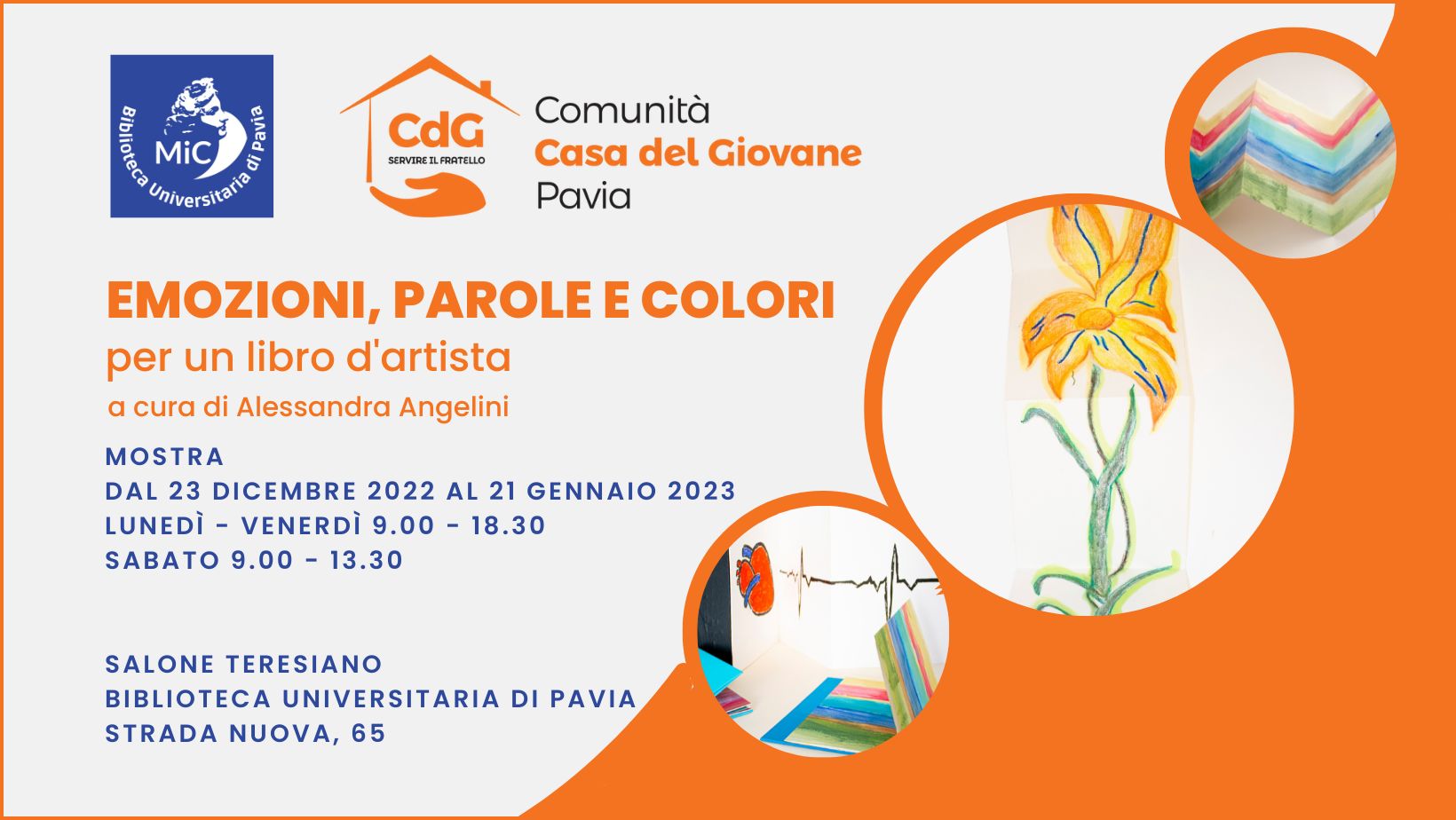 Emozioni Parole e Colori per un libro d’artista – Mostra