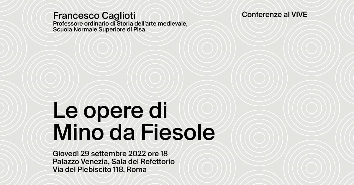AL CENTRO DI ROMA/ "Le opere di Mino da Fiesole" – Giovedì 29 settembre ore 18:00