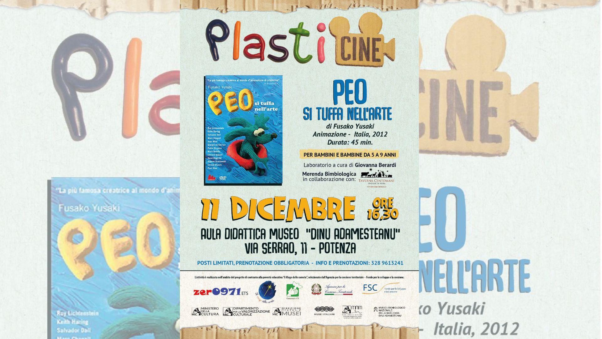 11/12 - PlastiCine: cinema e natura al museo di Potenza