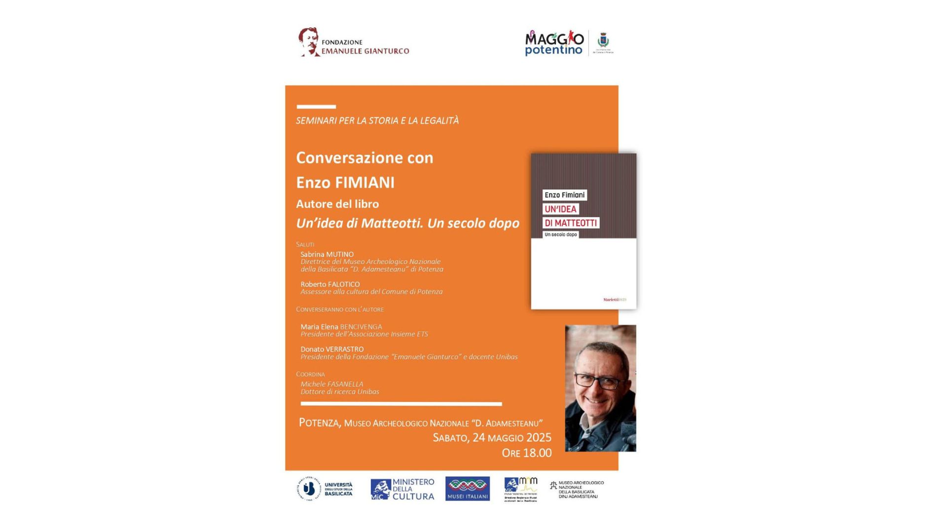 Conversazione con Enzo Firmiani, autore del libro "Un’idea di Matteotti. Un secolo dopo"