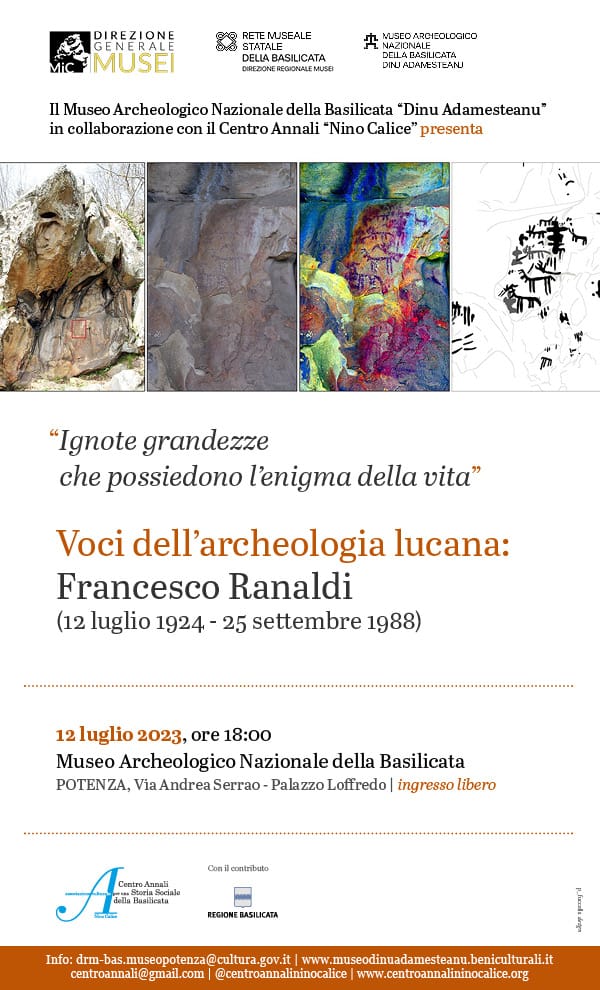 Voci dell'archeologia lucana: Francesco Ranaldi