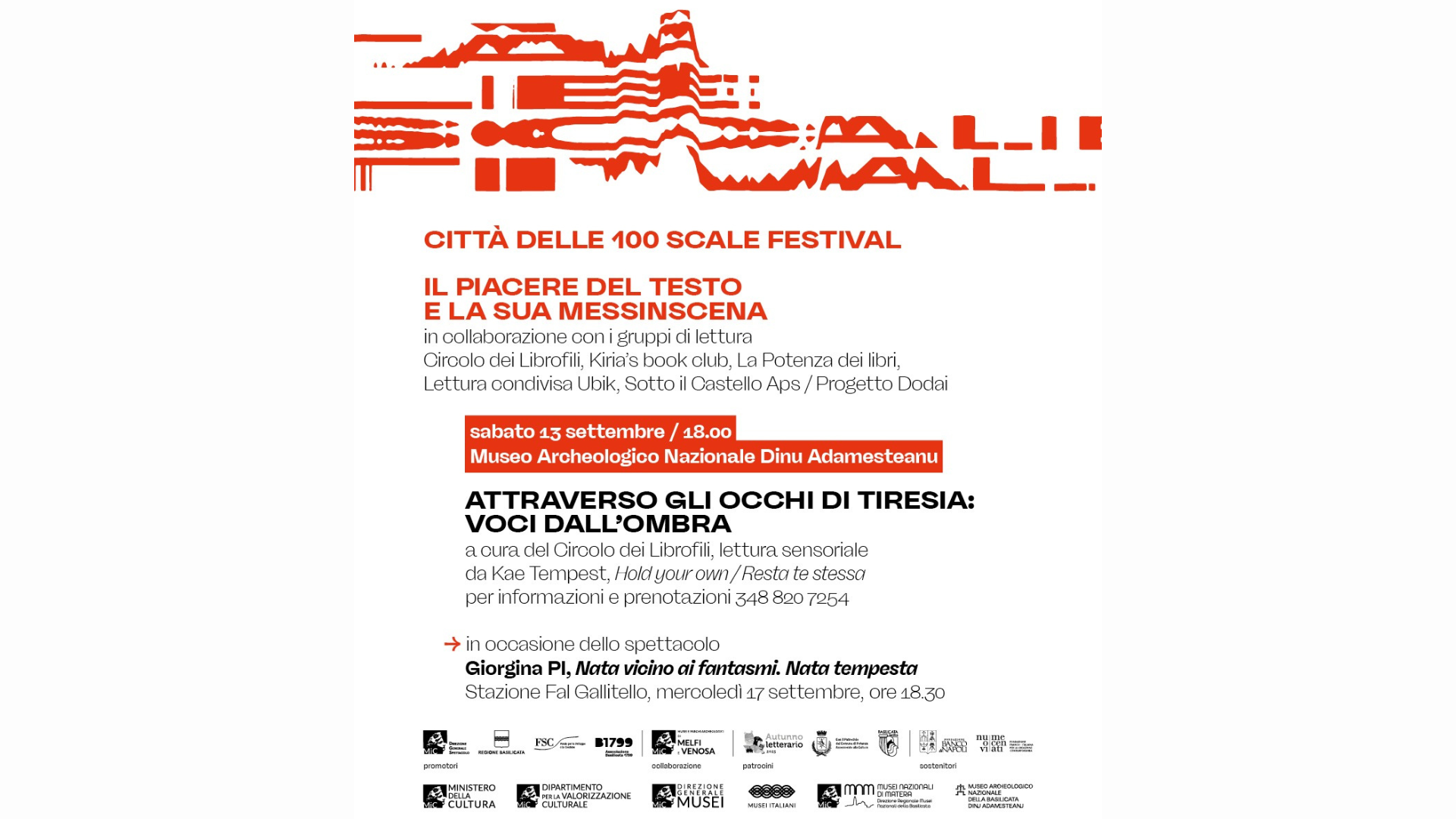 ATTRAVERSO GLI OCCHI DI TIRESIA: VOCI DALL’OMBRA - lettura sensoriale