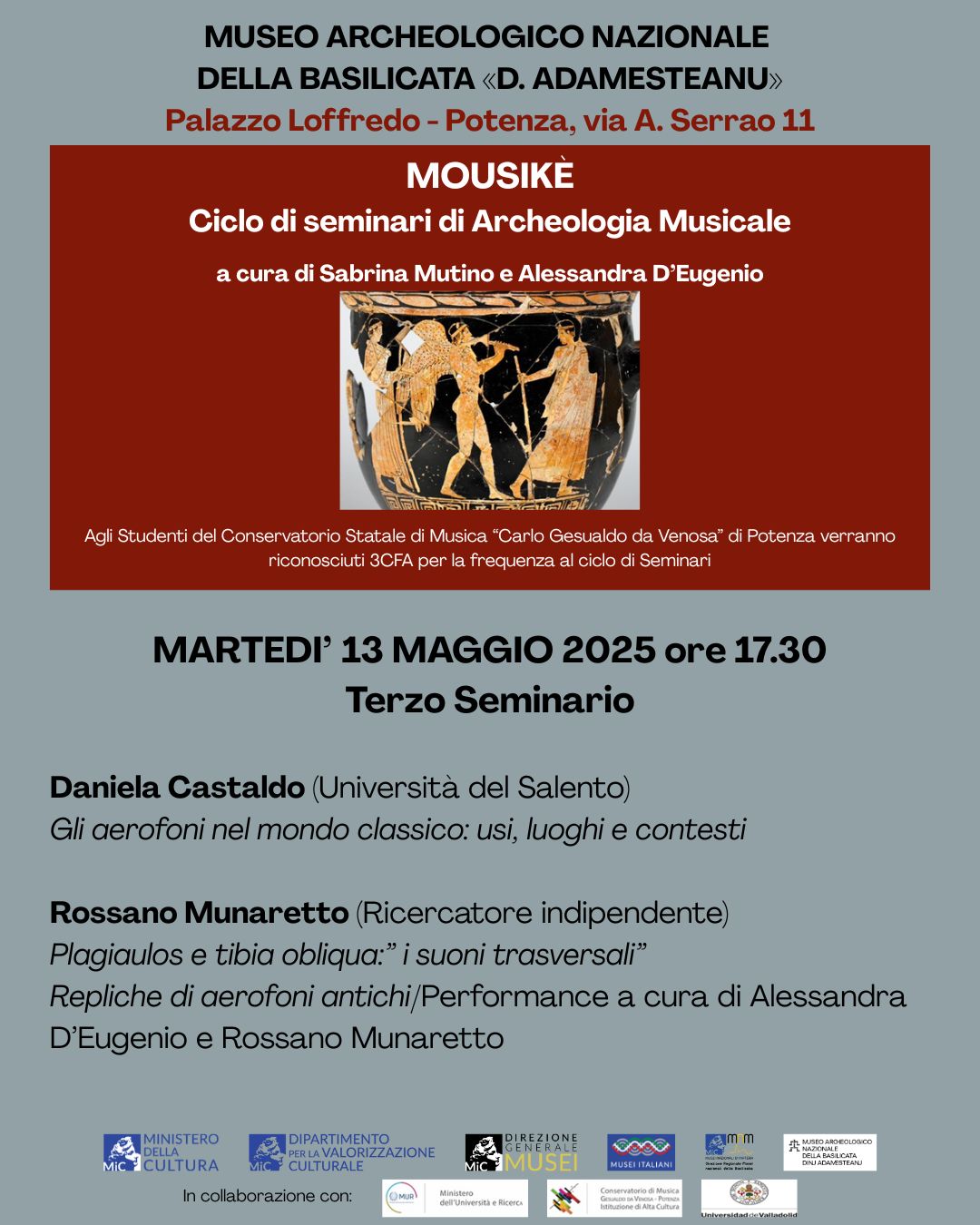 Mousikè. Gli aerofoni nel mondo classico: usi, luoghi e contesti