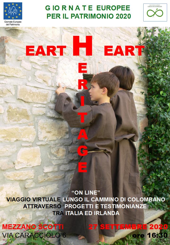 Evento online: EartHeart, Heritage. Viaggio virtuale lungo il Cammino di Colombano attraverso Progetti e Testimonianze tra Italia ed Irlanda.