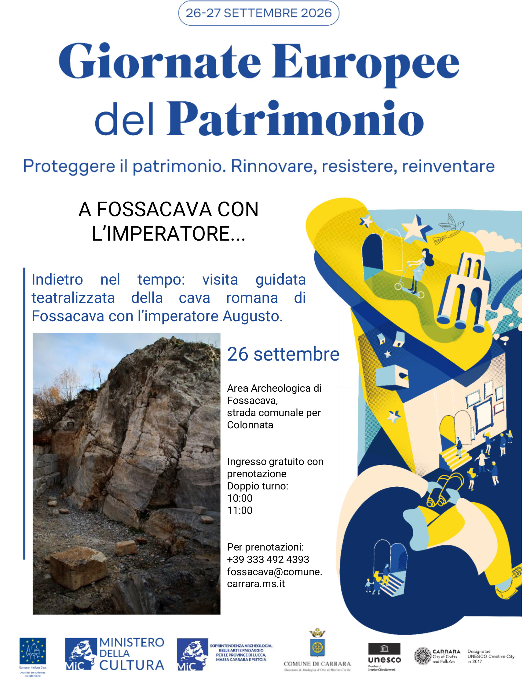 A Fossacava con l'imperatore...