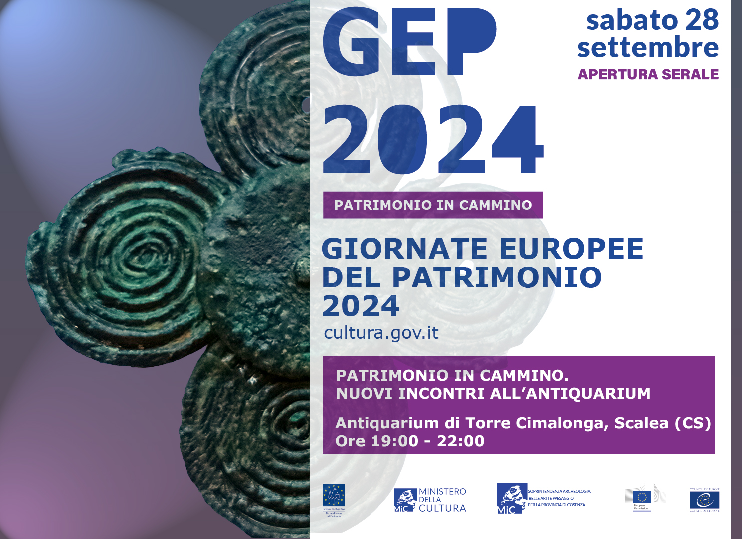 GEP 2024 - Patrimonio in cammino. Nuovi incontri all'Antiquarium