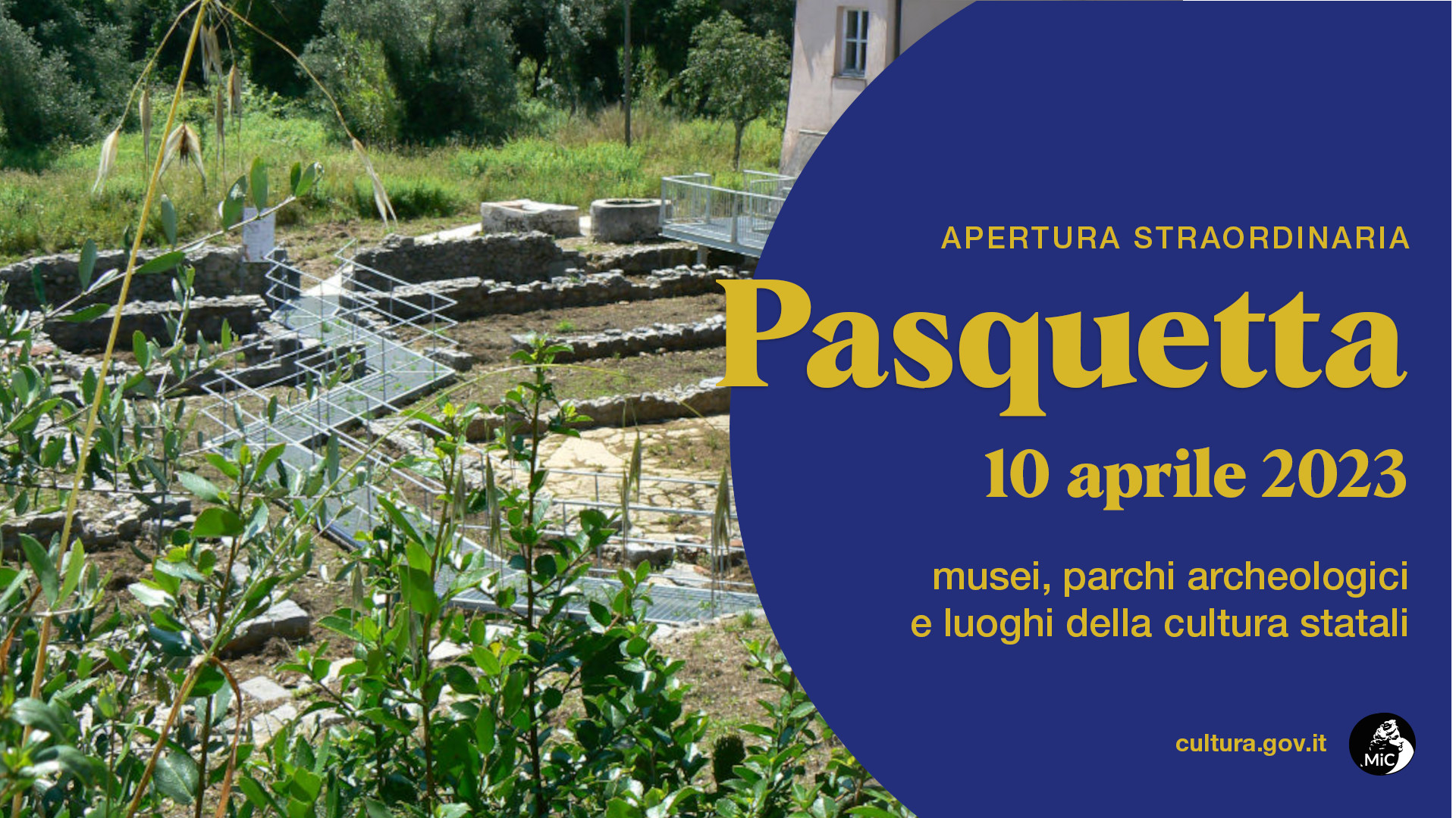 Pasquetta 2023 - Apertura straordinaria del  Villa Romana del Varignano