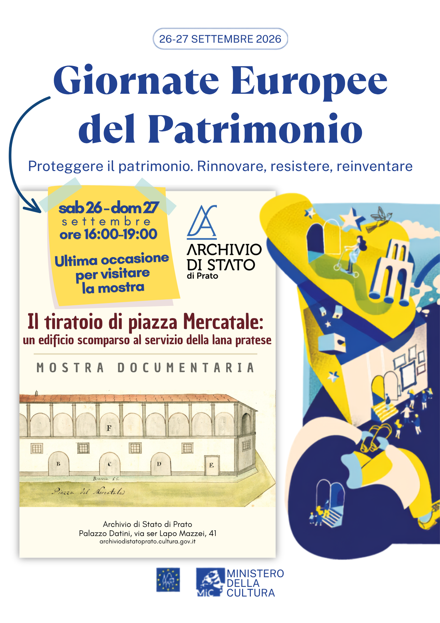 Giornate Europee del Patrimonio 2026 in Archivio di Stato di Prato