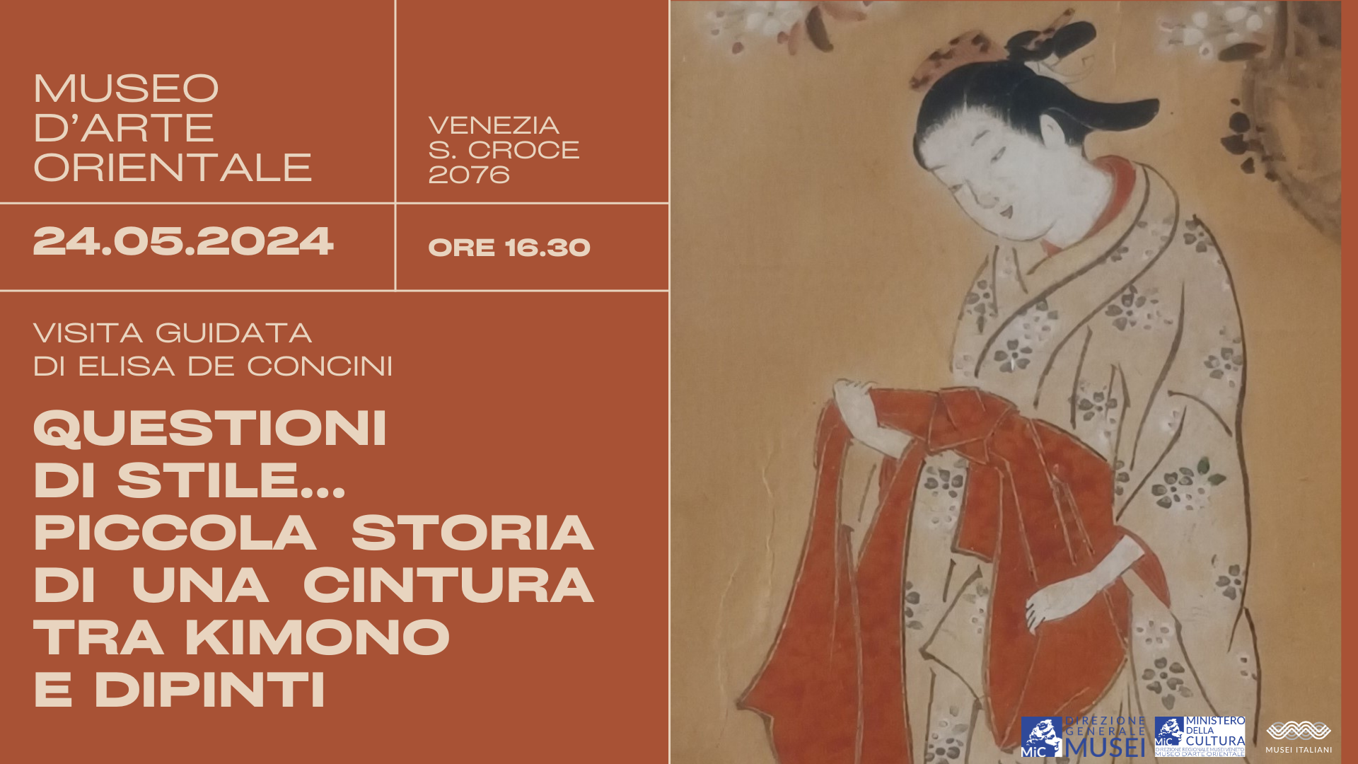 Questioni di stile... piccola storia di una cintura tra dipinti e kimono del Mao | Museo d'Arte Orientale di Venezia 24/05/2024