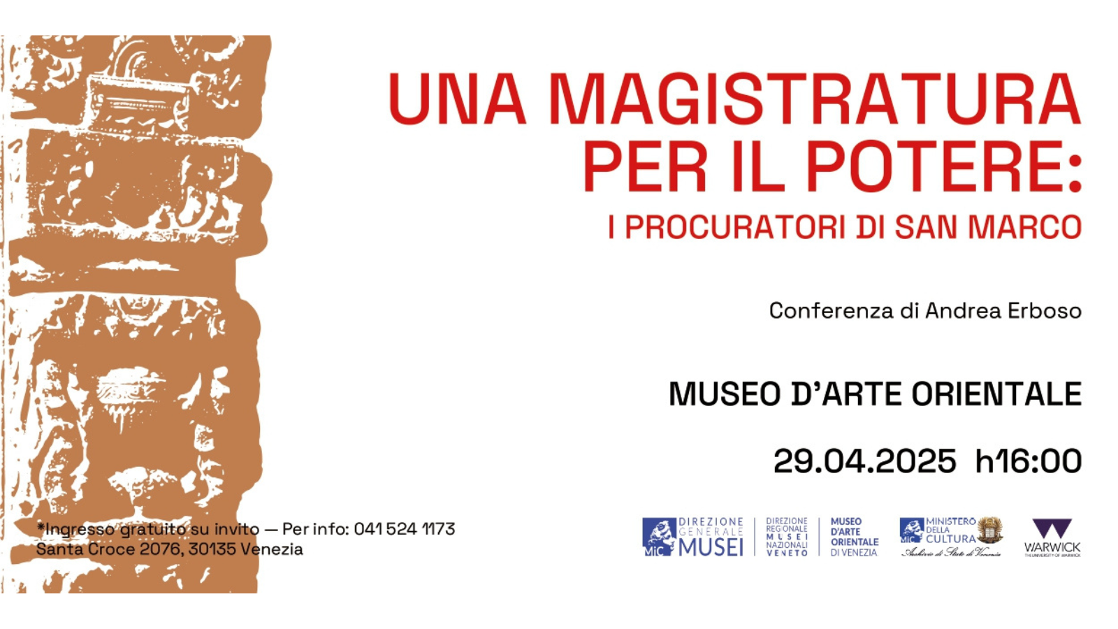 Una magistratura per il potere: i Procuratori di San Marco | Museo d'Arte Orientale Venezia