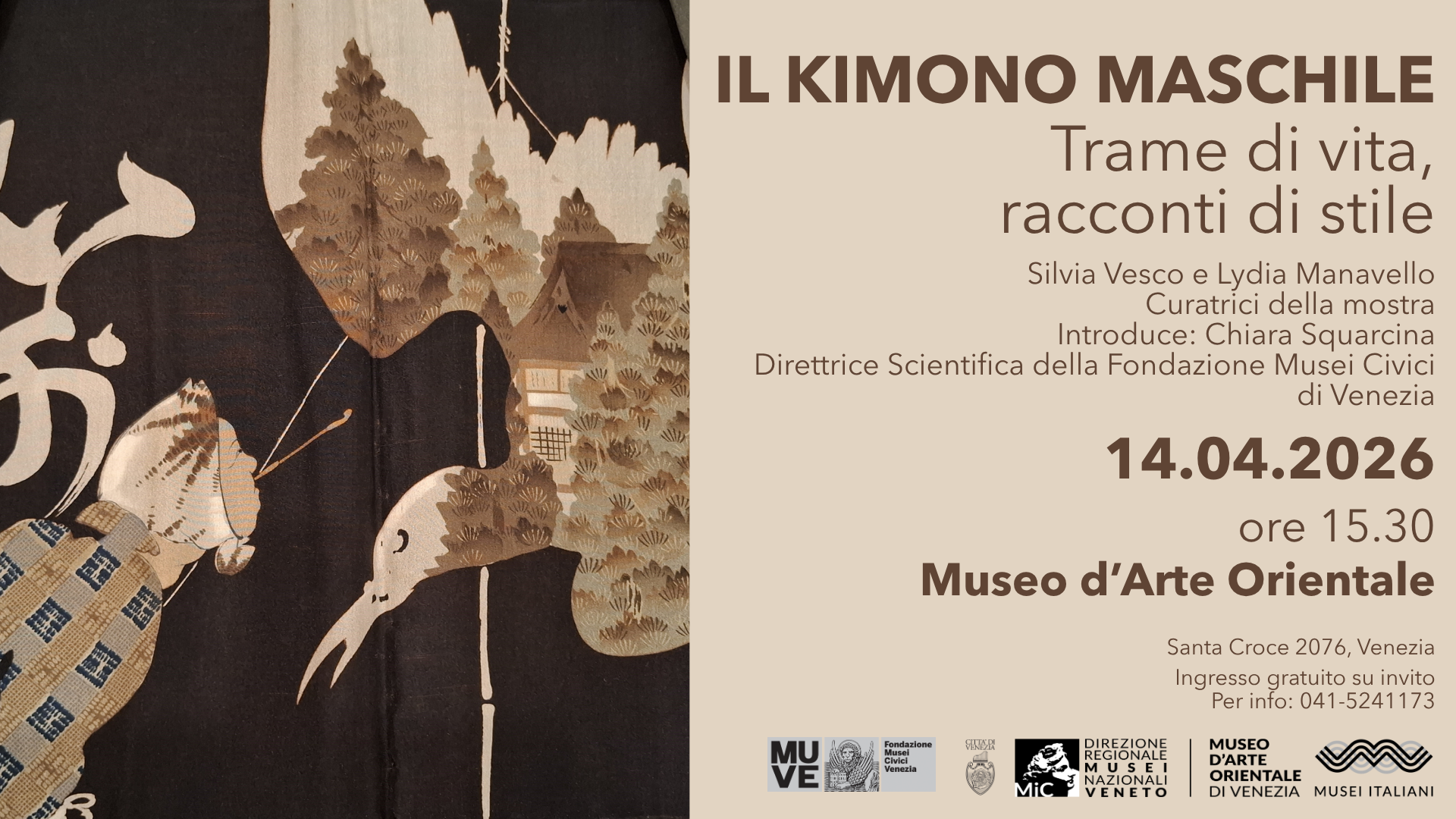 Il kimono maschile. Trame di vita, racconti di stile | Museo d'Arte Orientale Venezia