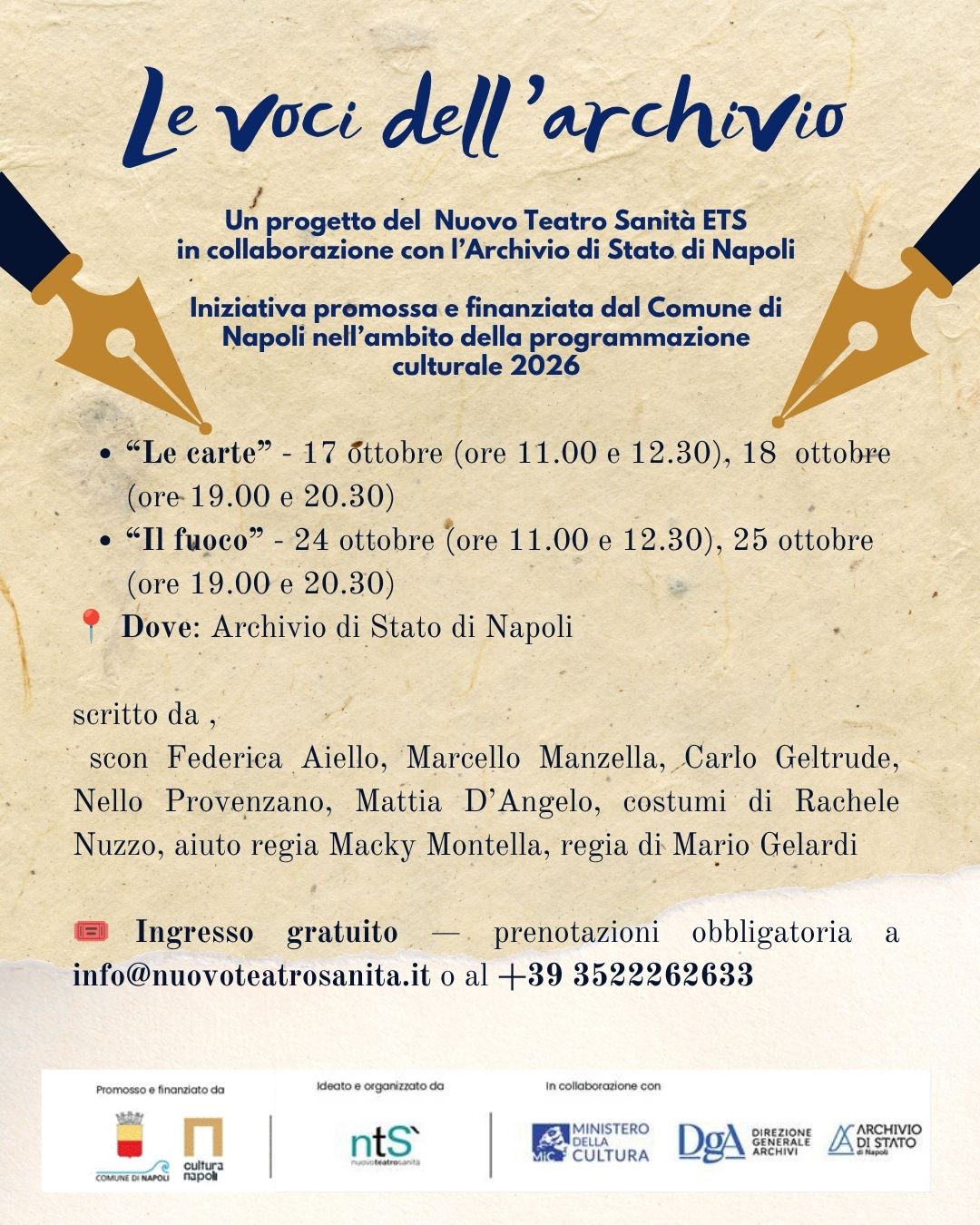 Le voci dell’Archivio