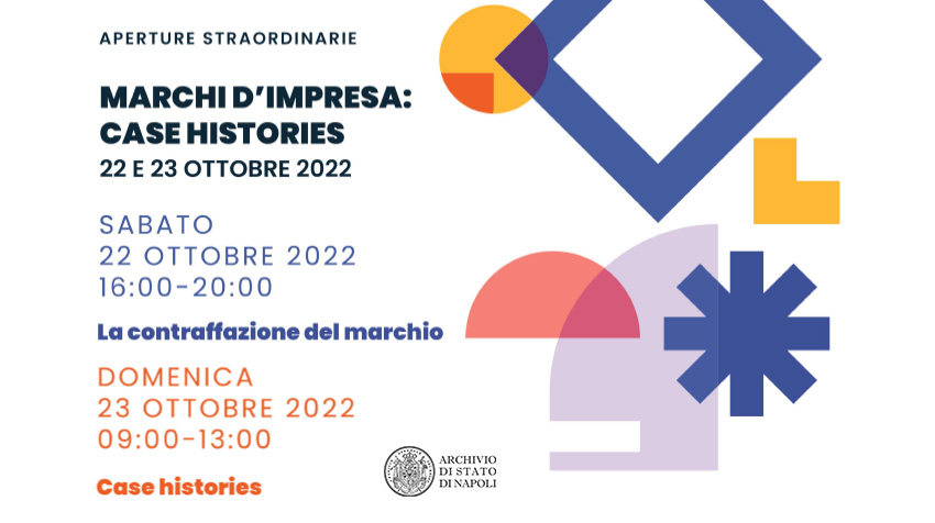 Marchi d'impresa: case histories - aperture straordinarie 22 e 23 ottobre 2022