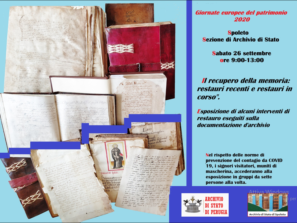 Il recupero della memoria: restauri recenti e restauri in corso