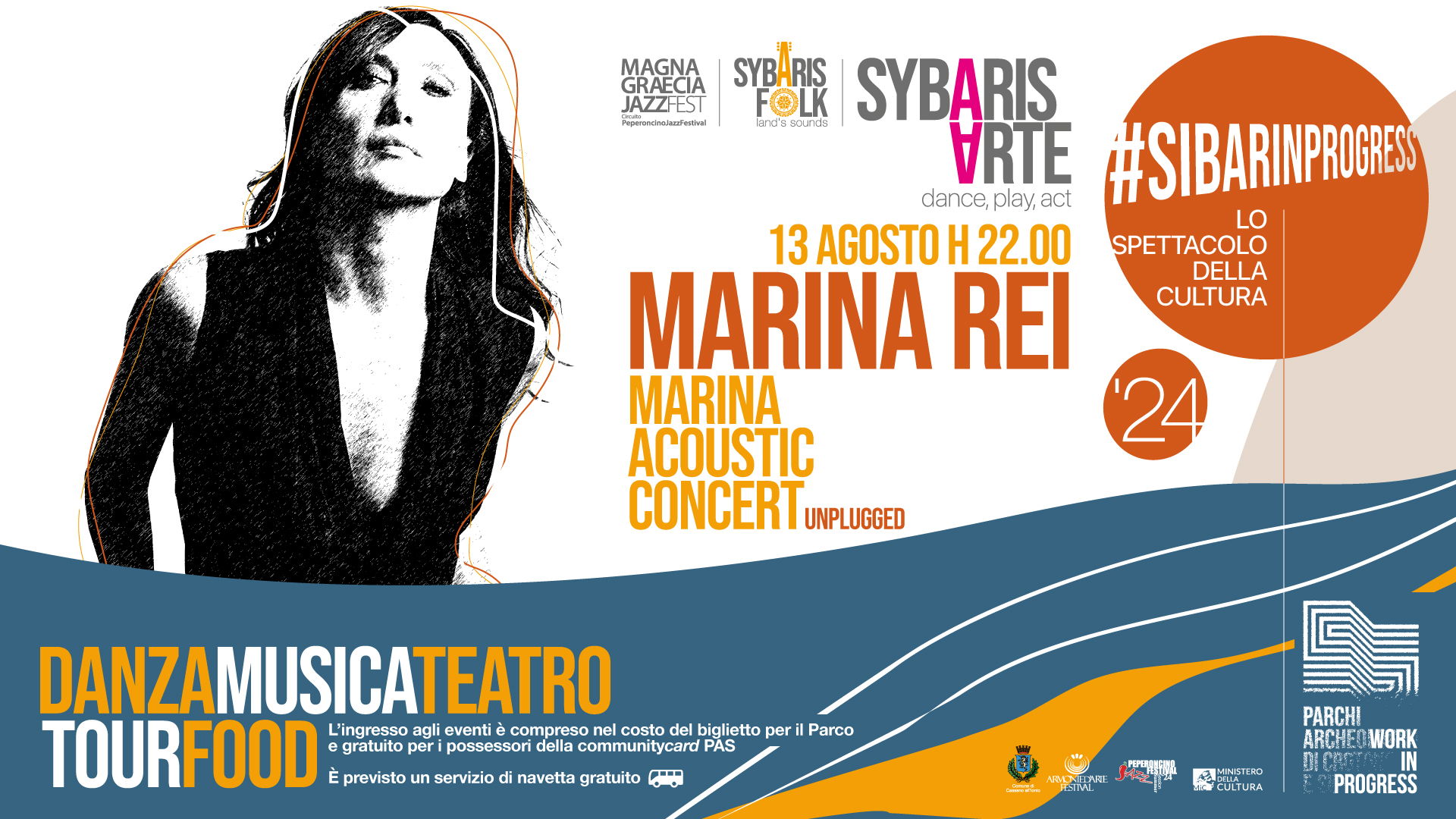 #sibarinprogress Lo spettacolo della cultura '24. Sybaris Arte - Marina Rei Acustic Concert