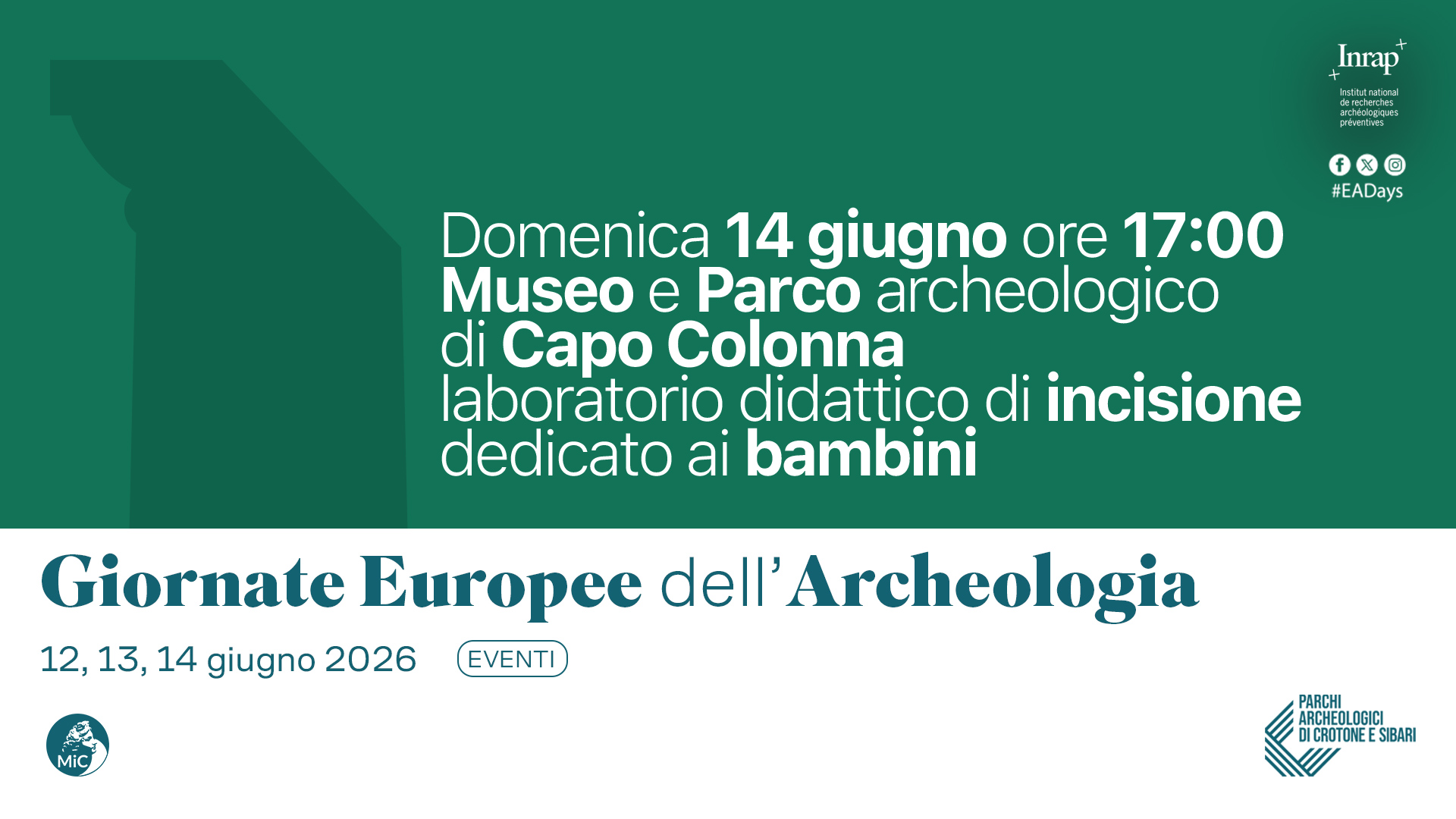 GEA - 14 giugno 2026 - Museo e Parco archeologico di Capo Colonna