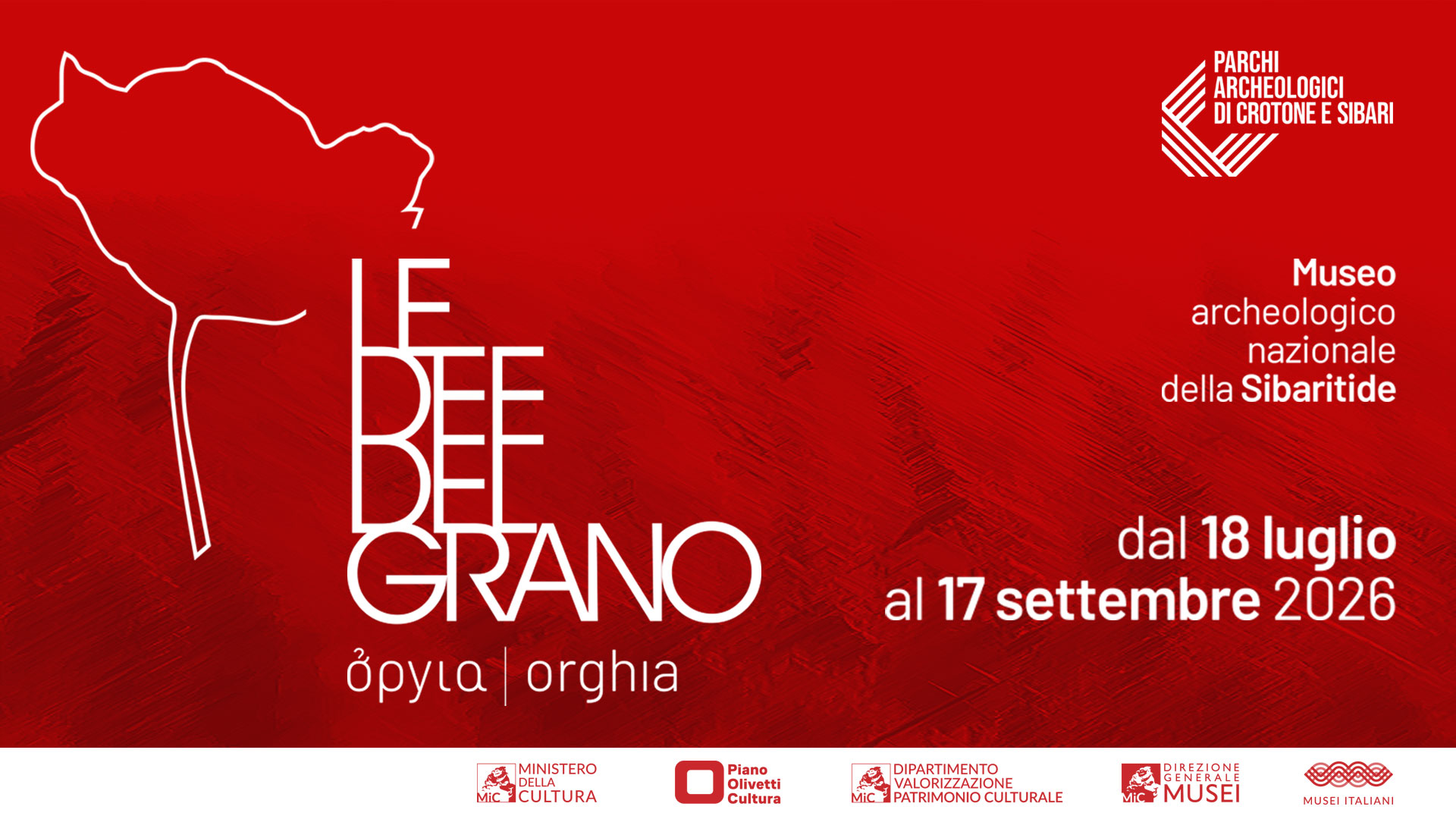 Mostra "Orghia. Miti, riti e misteri" - Museo archeologico nazionale della Sibaritide -  dal 18 luglio al 17 settembre 2026