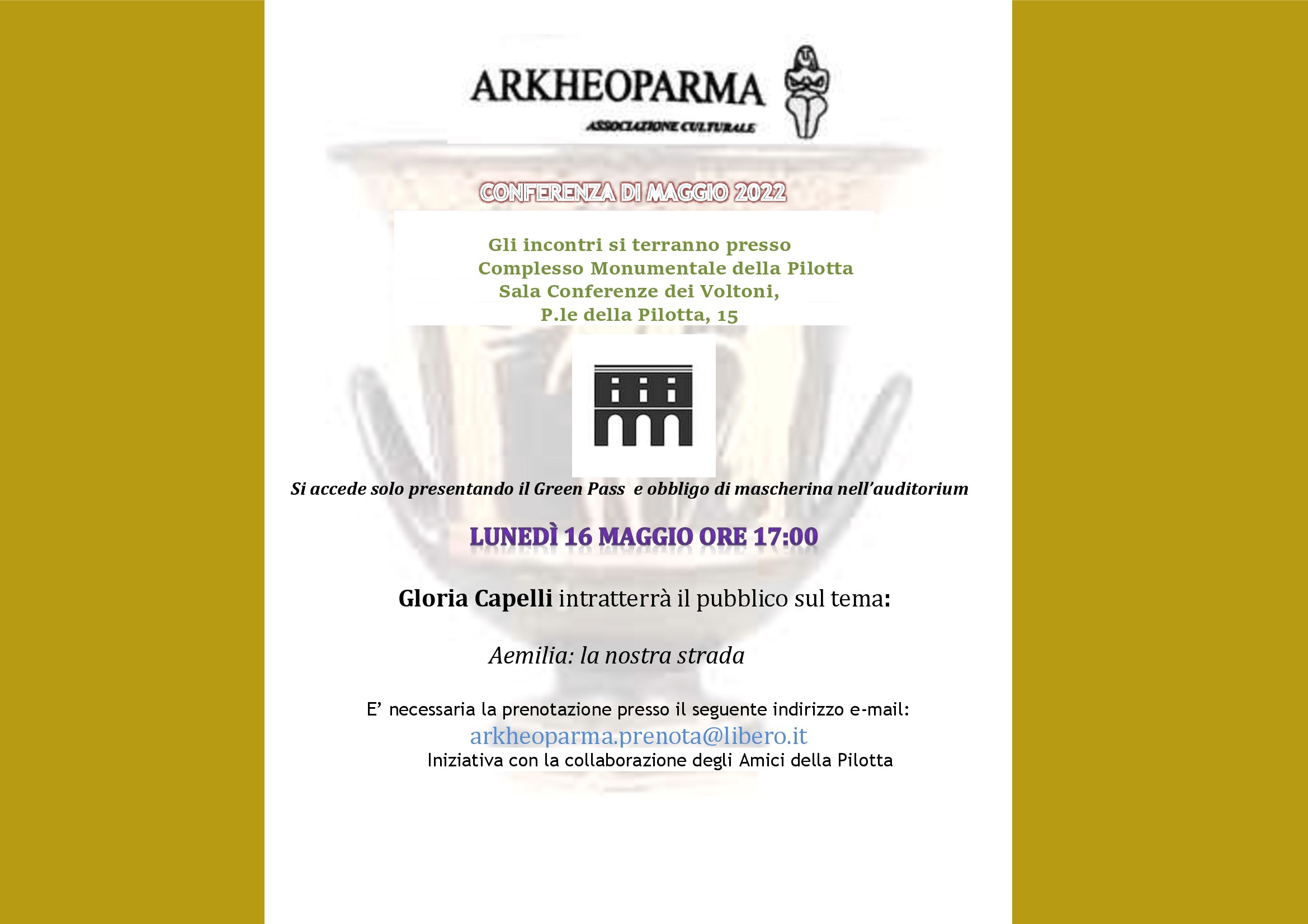 Conferenza “Aemilia: la nostra strada” a cura di Gloria Capelli