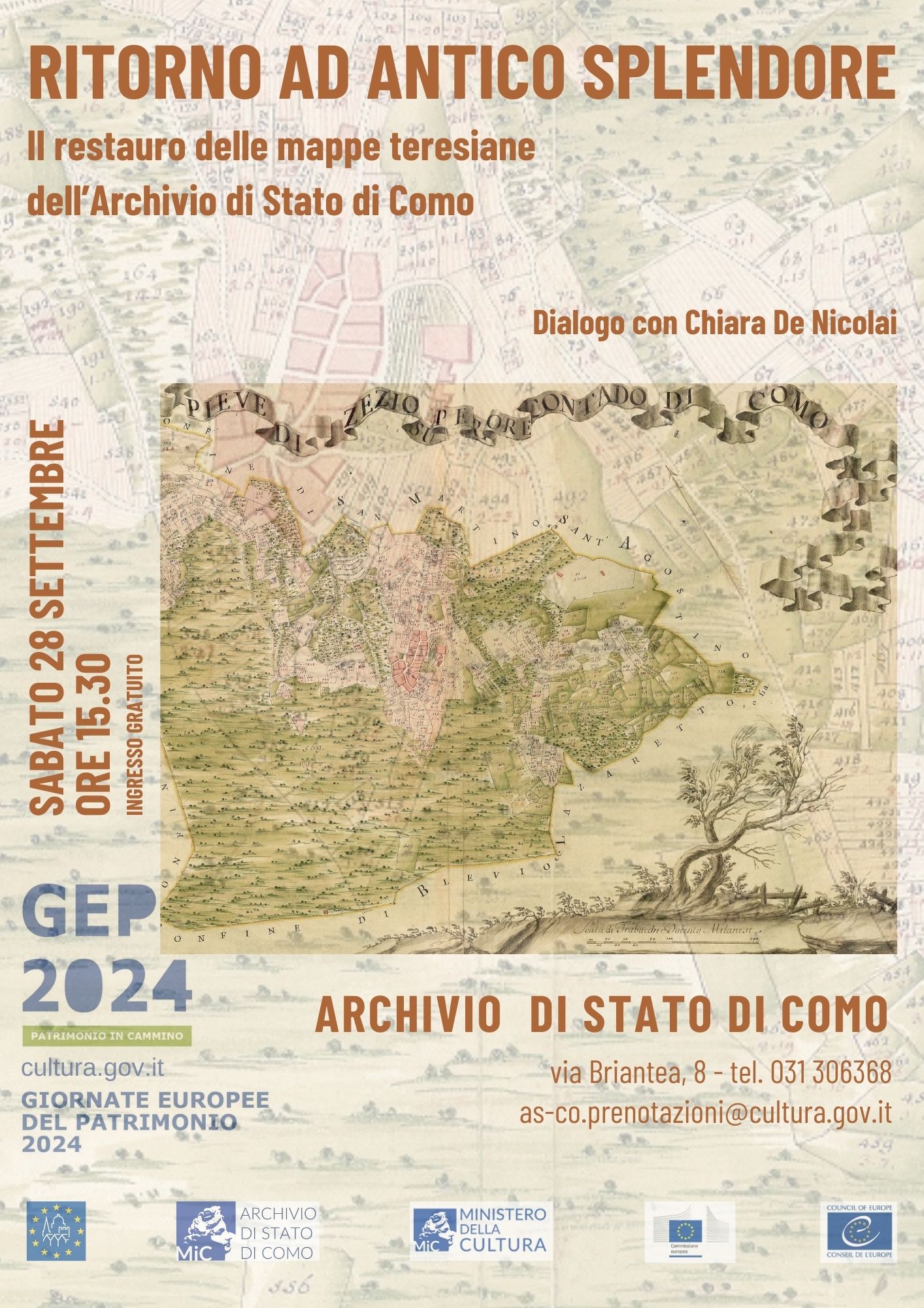 Ritorno ad antico splendore. Il restauro delle mappe teresiane dell'Archivio di Stato di Como