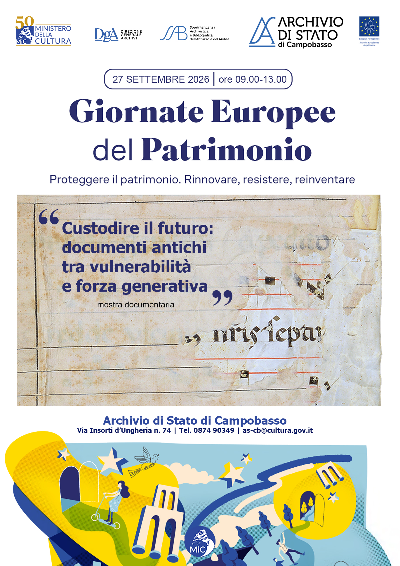 Custodire il futuro: documenti antichi tra vulnerabilità e forza generativa.