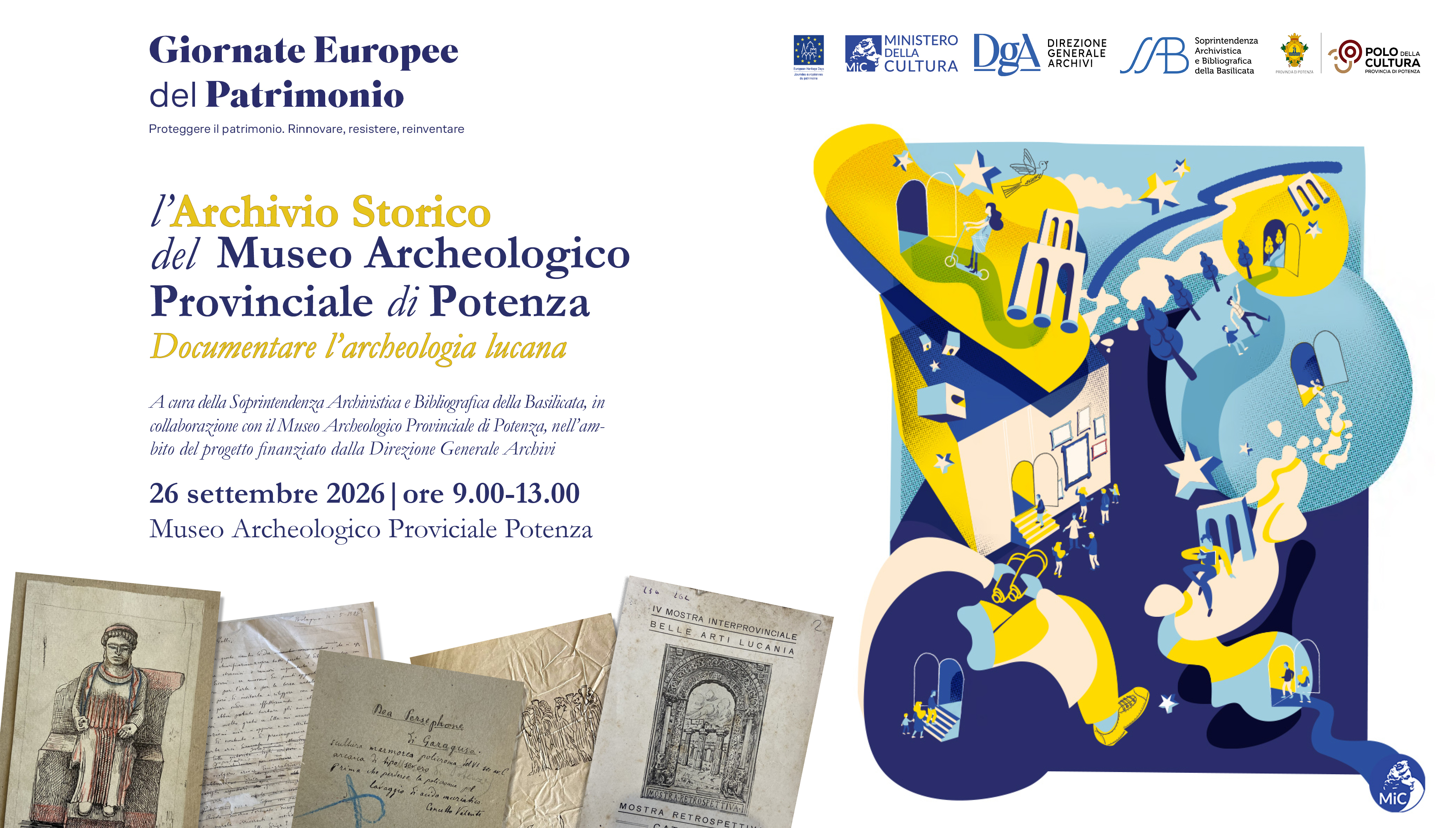 GEP 2026 - L’archivio storico del Museo Archeologico Provinciale di Potenza. Documentare l’archeologia lucana