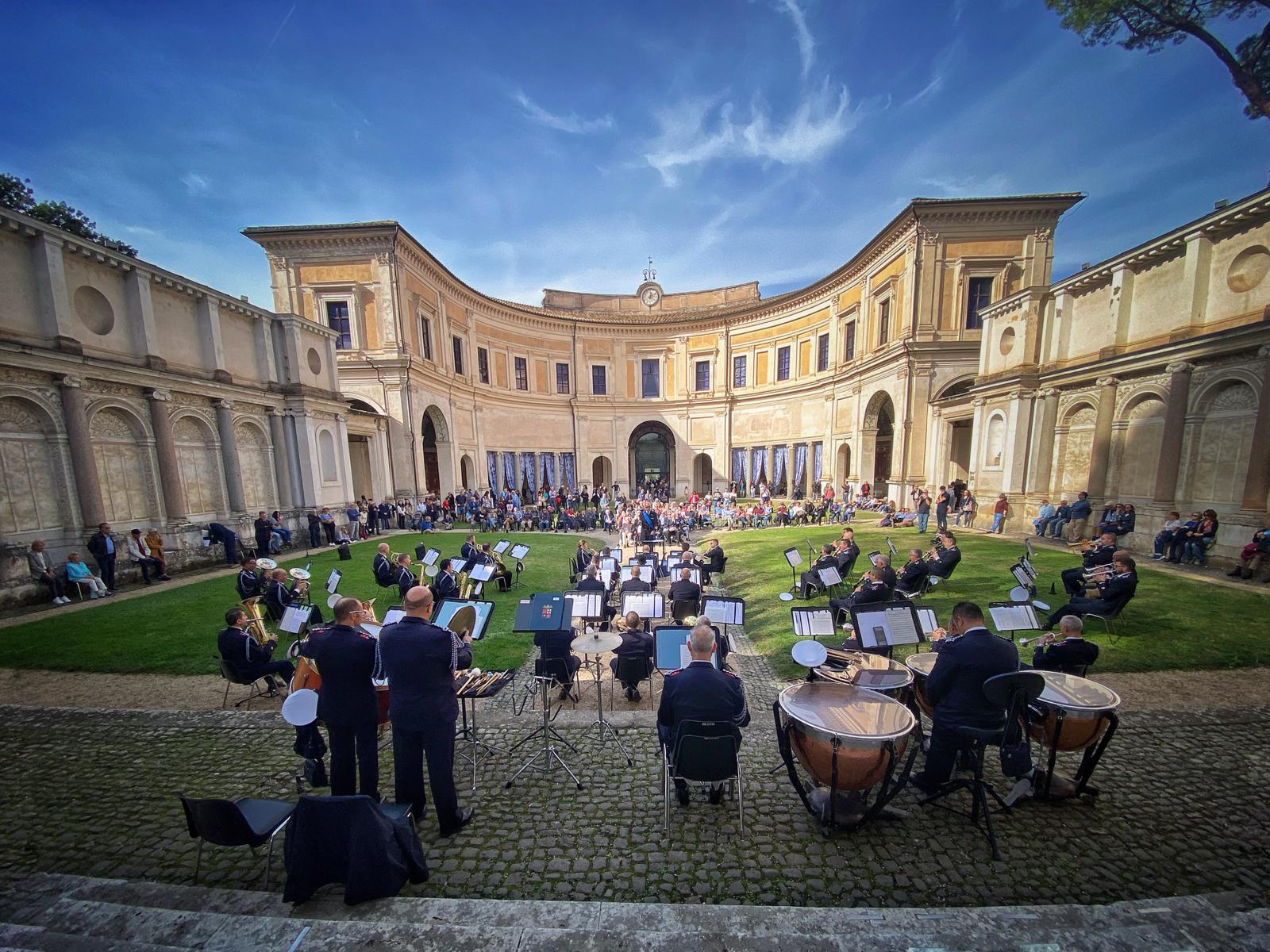Concerto banda musicale della Marina Militare all'ETRU