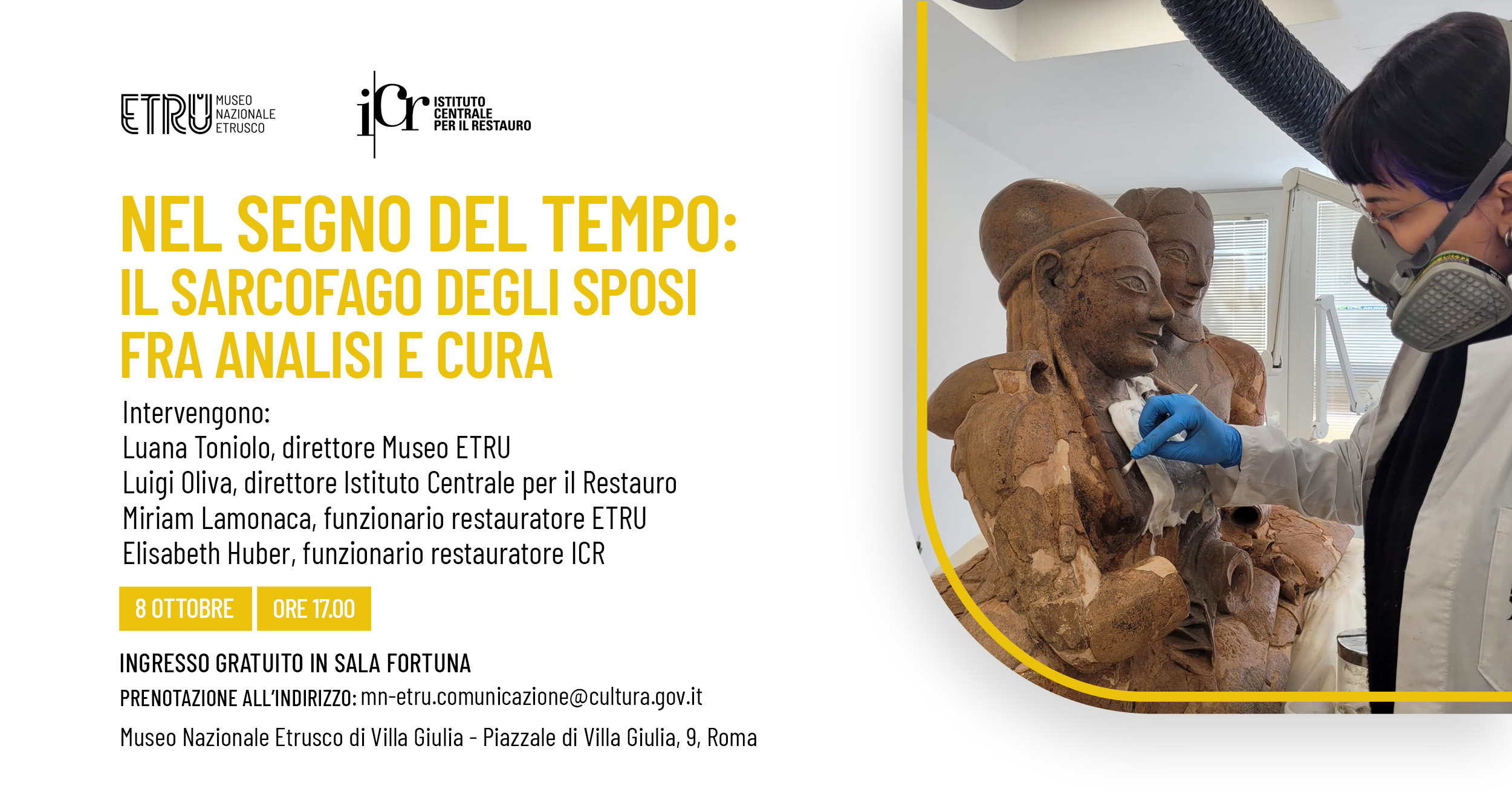 NEL SEGNO DEL TEMPO: IL SARCOFAGO DEGLI SPOSI TRA ANALISI E CURA