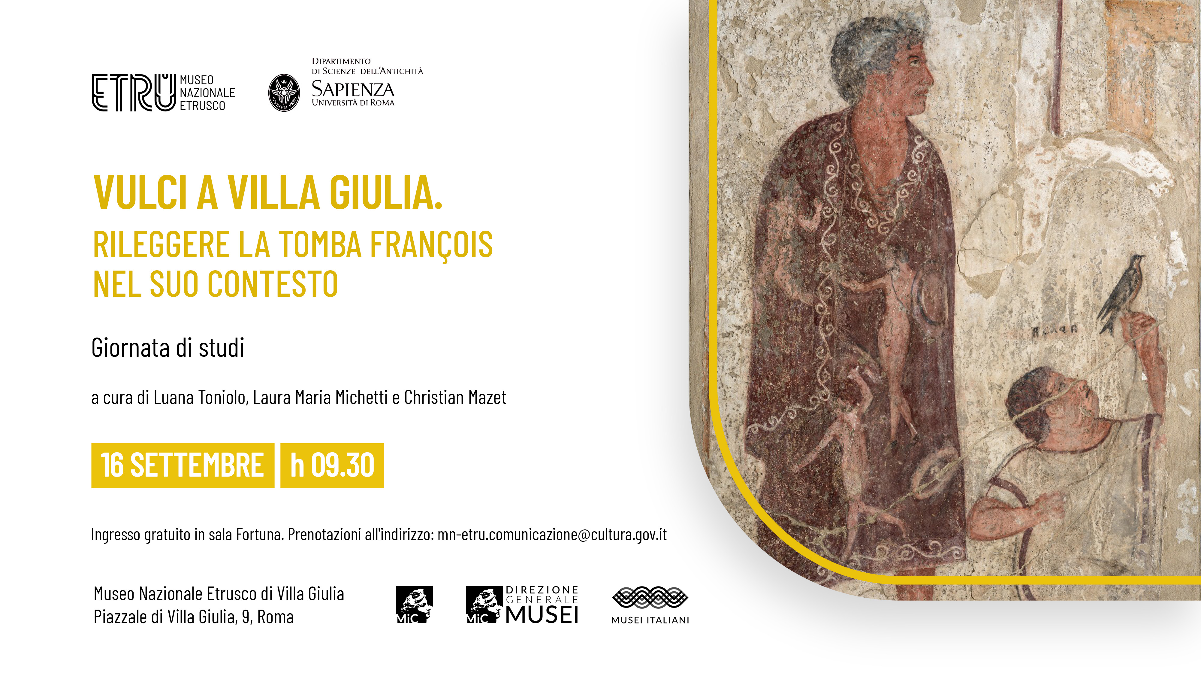 Vulci a Villa Giulia. Rileggere la Tomba François nel suo contesto