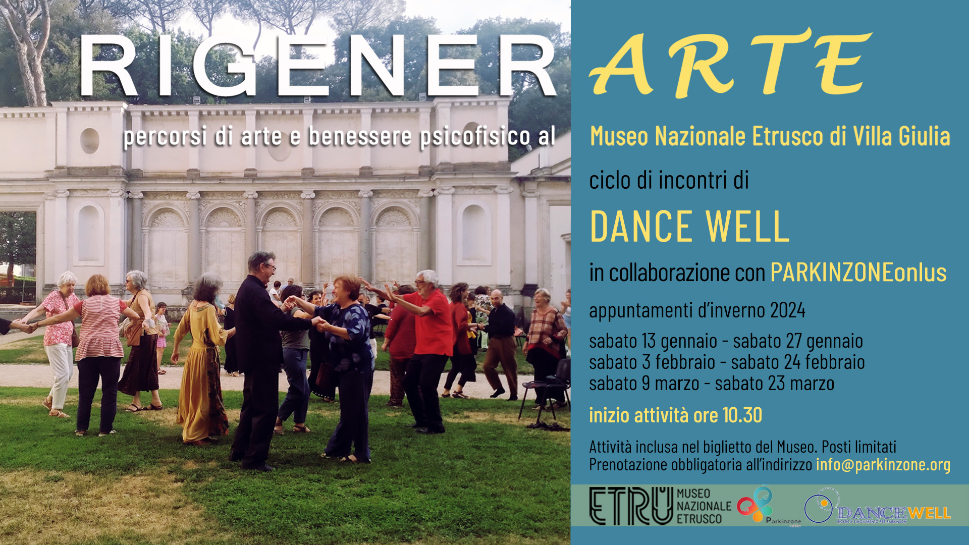 RIGENER_ARTE - Percorsi di arte e benessere psicofisico a Villa Giulia