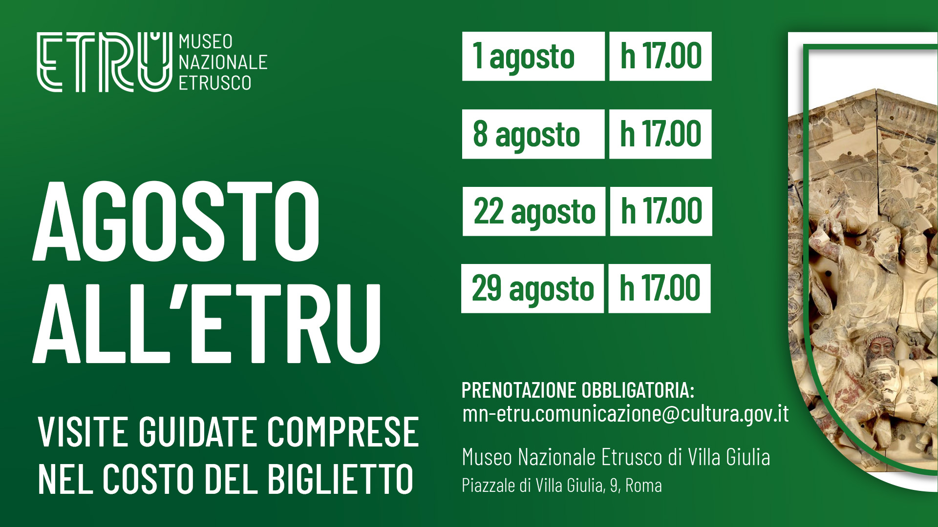 Agosto all'ETRU 2025