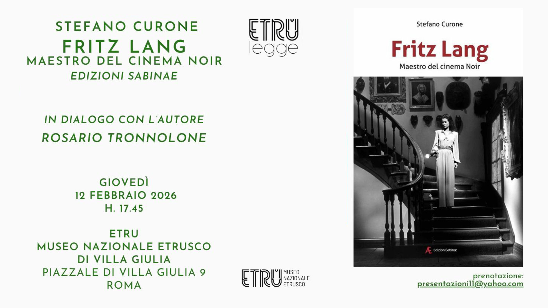 Fritz Lang. Maestro del cinema Noir