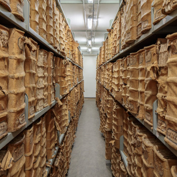 Panoramica dei depositi dell'Archivio di Stato di Bologna