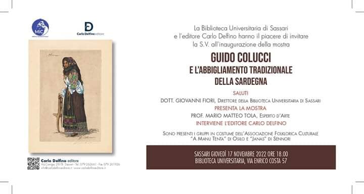 Guido Colucci e l'abbigliamento tradizionale della Sardegna