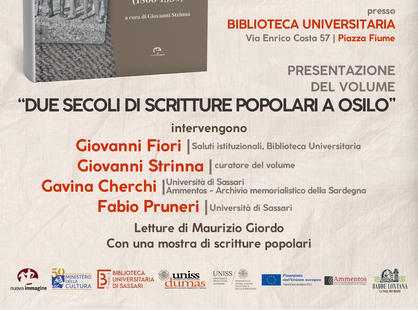 Due secoli di scritture popolari a Osilo