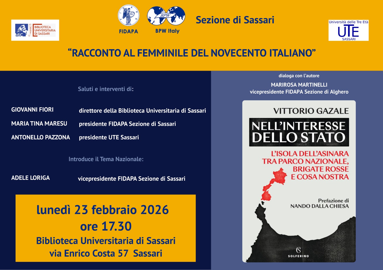 "Nell’interesse dello Stato"