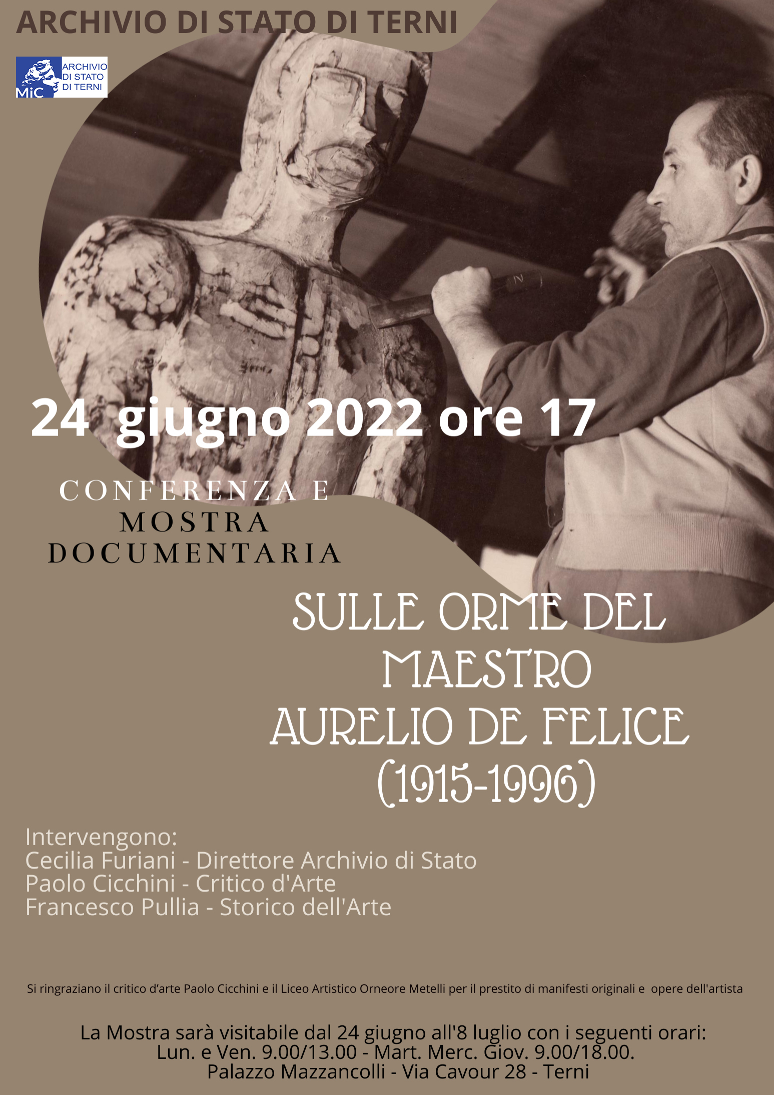 "Sulle Orme del Maestro. Aurelio De Felice, 1915-1996"