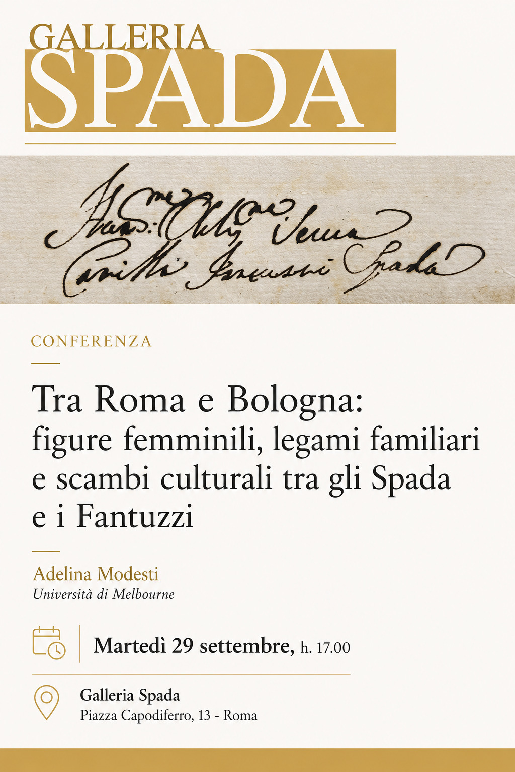 Tra Roma e Bologna: figure femminili, legami familiari e scambi culturali tra gli Spada e i Fantuzzi