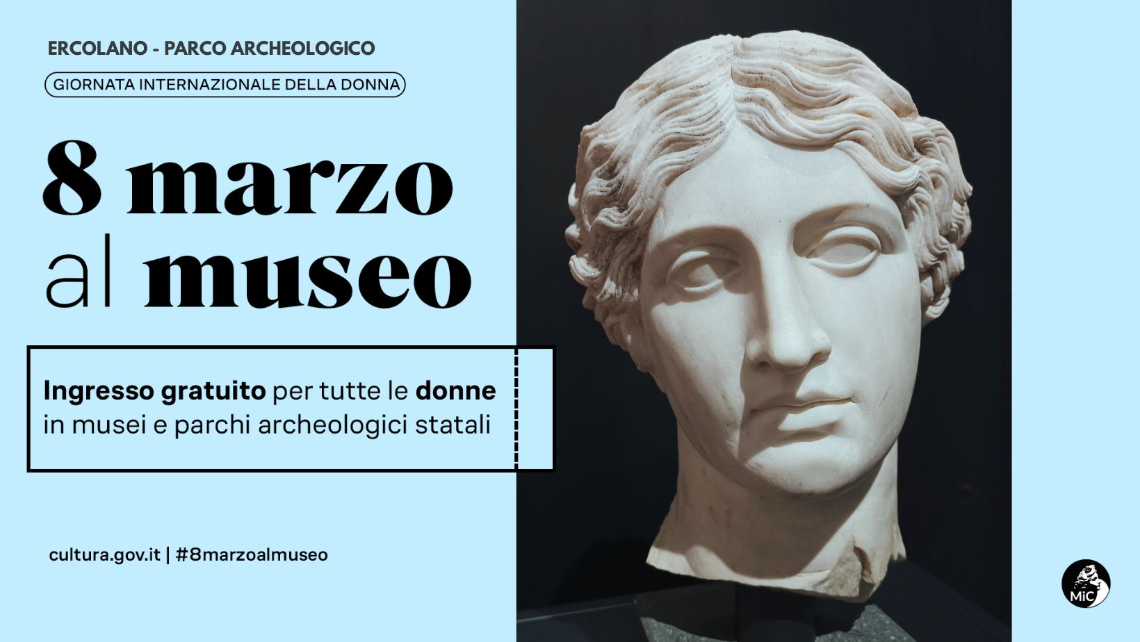 8 marzo 2026: Giornata internazionale della donna. Al Parco archeologico di Ercolano ingresso gratuito per tutte le donne.