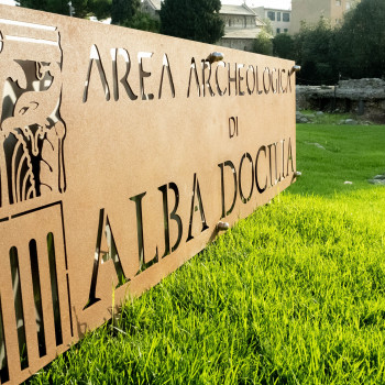 Albisola Superiore - Alba Docilia. Insegna dell'ingresso al sito.