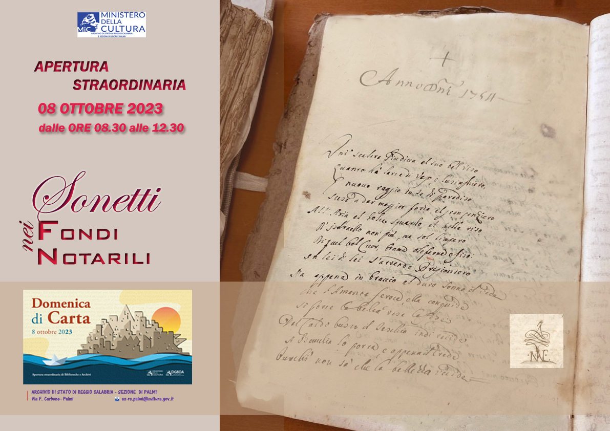 Sonetti nei Fondi Notarili