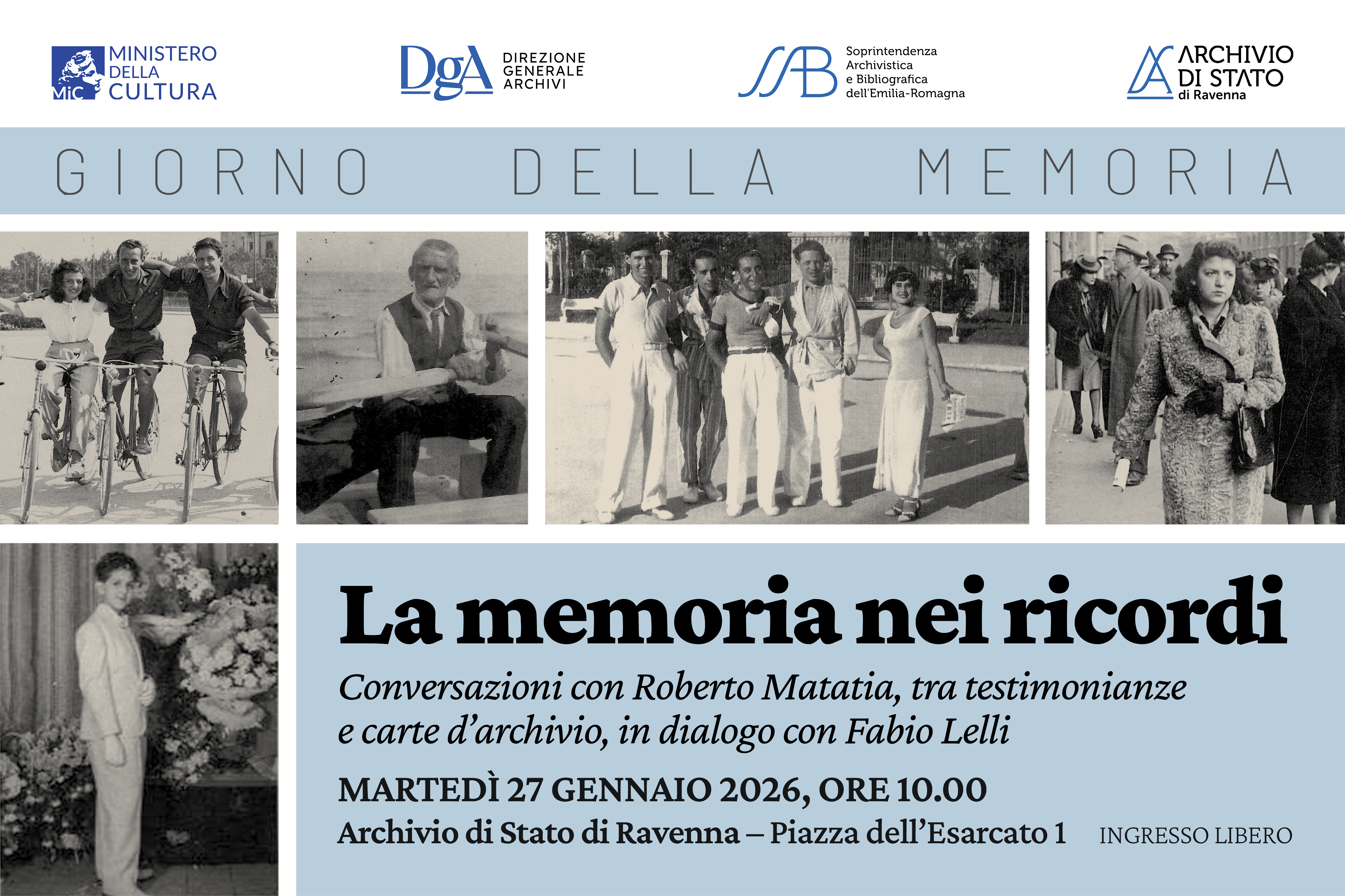 La memoria nei ricordi. Conversazioni con Roberto Matatia tra testimonianze e carte d'archivio